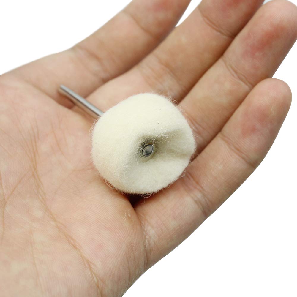 Roue de Polissage en Coton Beige 25 Pièces pour Dremel Outils Rotatifs