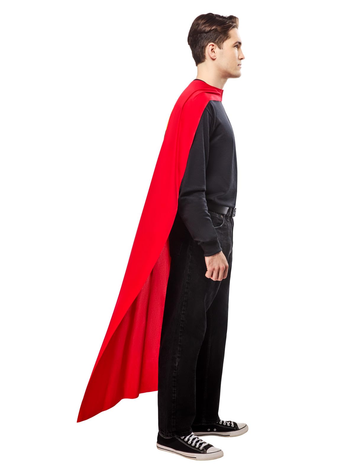 Rubies Oficjalna peleryna DC Superman, fantazyjna sukienka dla dorosłych superbohaterów, jeden rozmiar S-XL