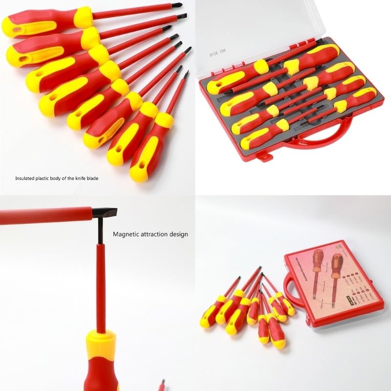 8 in 1 Set di cacciaviti isolati cacciavite strumento di riparazione elettricista