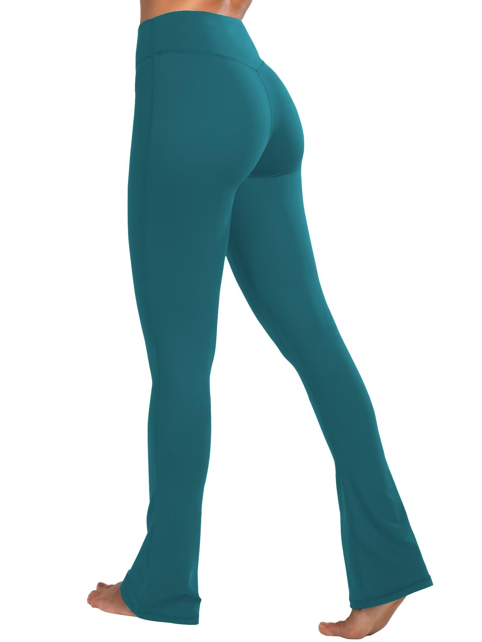 Sunzel High Waist Mini Flared Leggings for Women, Tummy Control Casual Flare Yoga Pants for Yoga Workout Gym