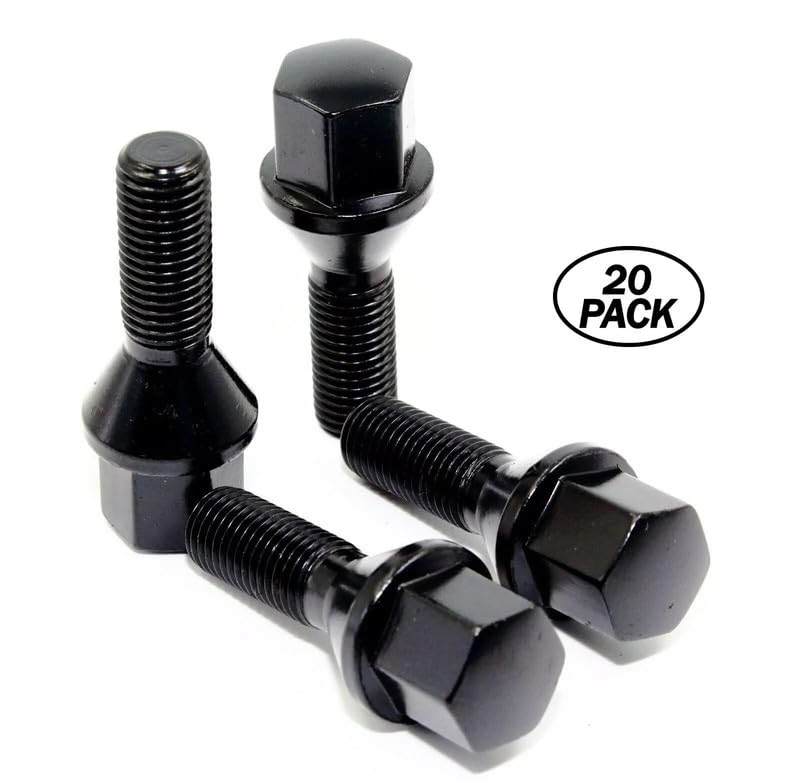 #US Replacement Part for Set of 20 Veritek 14x1.5mm Black Wheel Lug Bolts for Custom Wheel... lawnPart#271197