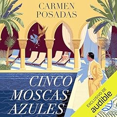 Diseño de la portada del título Cinco moscas azules