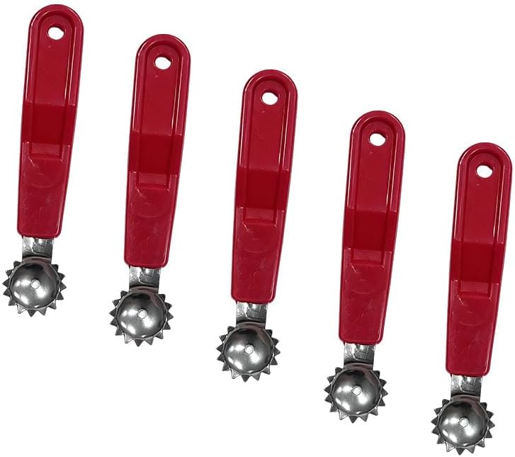 5 Pcs Tomato Corer Tool Set, Stainless Steel Strawberry Huller and Stem Remover, Fruit Corer for Tomato Strawberry, Kitchen Utensil for Dessert, Salad Making, and Fruit Preparation