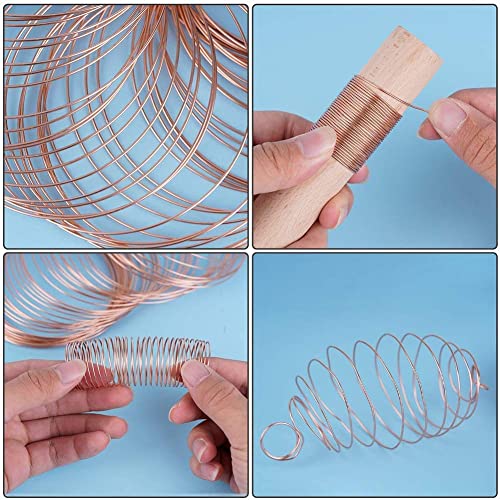 Image of Beadsnfashion 10 Meters Aluminium Craft Wire 1mm Copper Color for DIY Art & Craft Projects, Wire Wrapping, Jewellery Design, Flower Decoration, Floral Arrangement and Handmade Craft Supplies