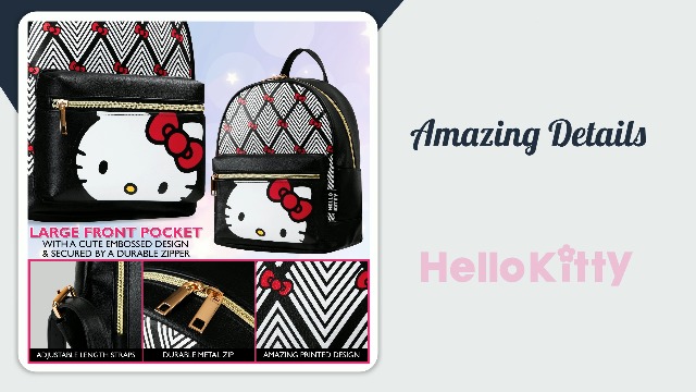 Hello Kitty Sanrio Backpack for Teens Women Kawaii Faux Leather Daypack,  Rucksack, Backpacks for Travel, Gifts for Women (Black Hello Kitty) :  Clothing, Shoes & Jewelry - Amazon.com