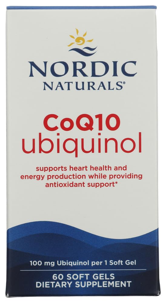 Nordic Naturals CoQ10 Ubiquinol, 100 mg, Heart Health - 60 Count