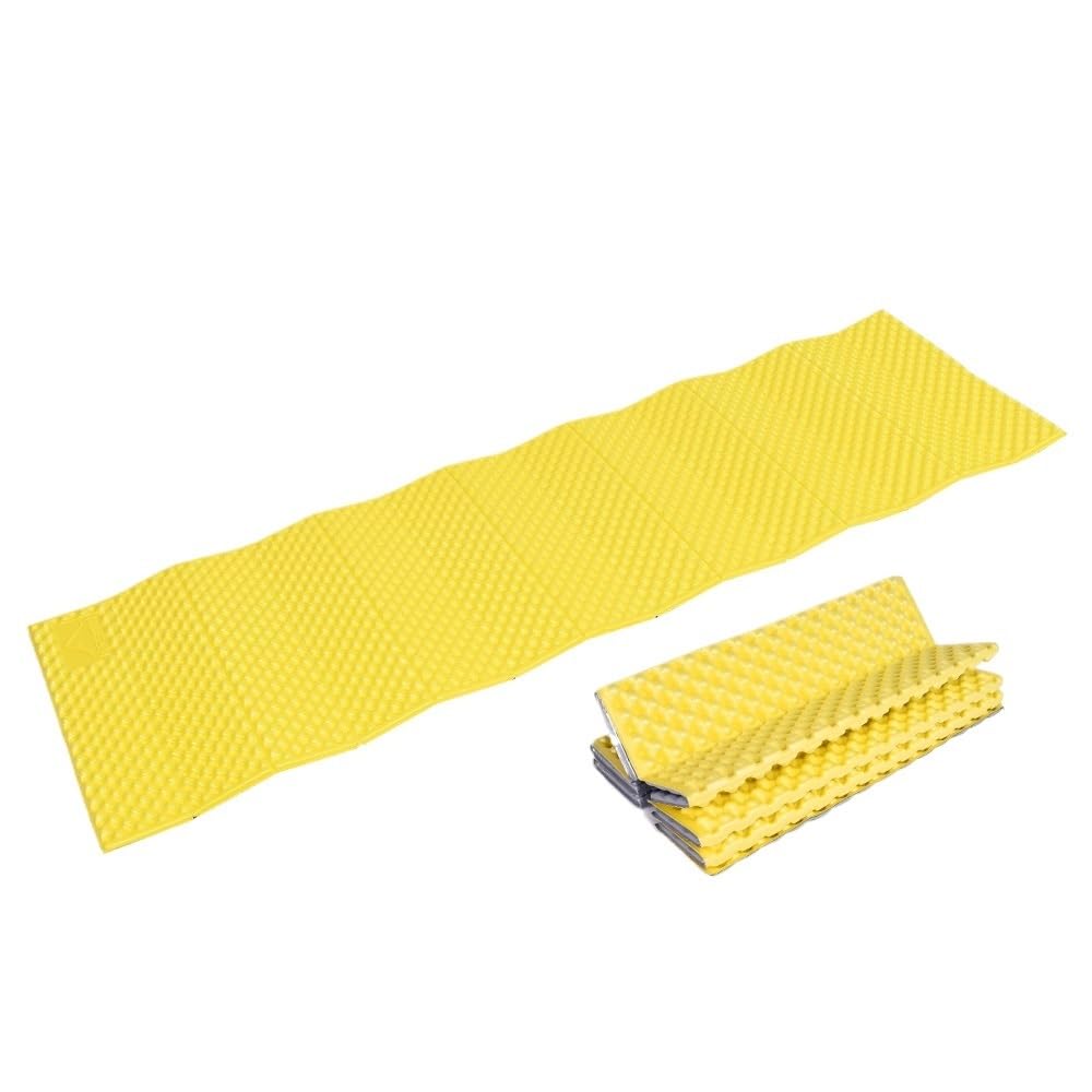 Mata kempingowa odporna na wilgoć przenośna karimata piknikowa piankowy materac podróżny sprzęt trekkingowy(Yellow)