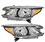 Fits Honda CR-V 12-14 Set of Halogen Combination Headlights Headlamps w/ Housing