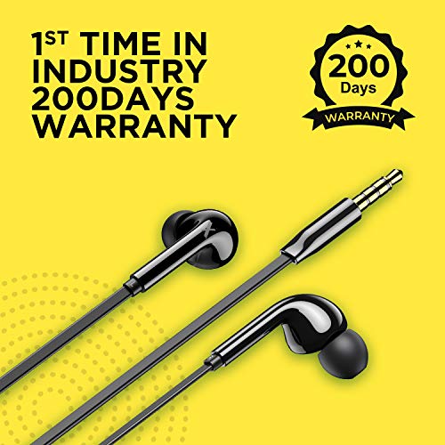 Image of FLiX (Beetel Tone 210 Wired in Ear Earphones with Mic (Black)