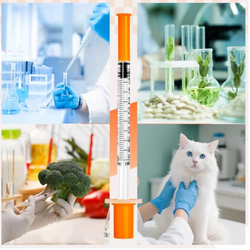 Image of 0.5ml Syringe with Cap, 31G 1 /3 inch 1 /2cc Syringes, Pack of 100
