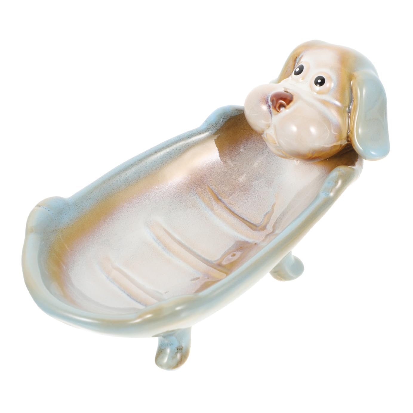 Portasapone in Ceramica per Bagno, Forma Animale Decorativa