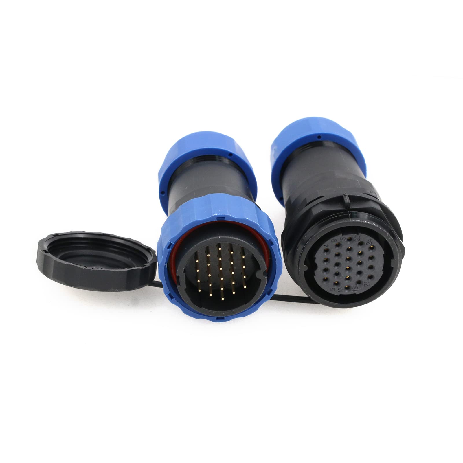 SD28 24 pin in linea cavo maschio femmina spina femmina impermeabile IP68 aviazione 28MM spina rotonda elettrica Automotive plastica connettore di alimentazione