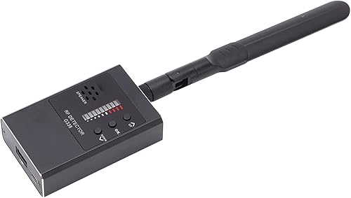 Aoutecen Escáner de señal RF, indicador LED de vibración de sonido, control digital, detector de señal inalámbrico GPS portátil, profesional preciso