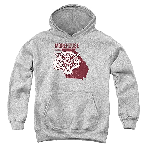 Morehouse College Official State Shape Youth Kids Boy/Girls Pull-Over Hoodie Sweatshirt