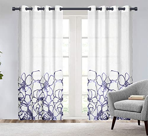 Black Curtain Rods For Windows 28 To 48 Inch(2.3-4 Feet),1" Diameter Drapery Rods With Modern Style End Cap Finials,Size:18-45 Inch,Matte Black #TOP3