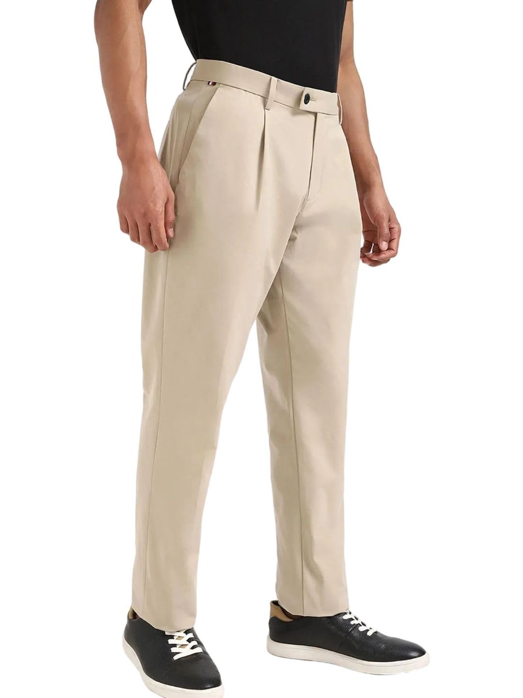 tommy hilfiger Relaxed fit Solid mid Rise Trouser-picture-26