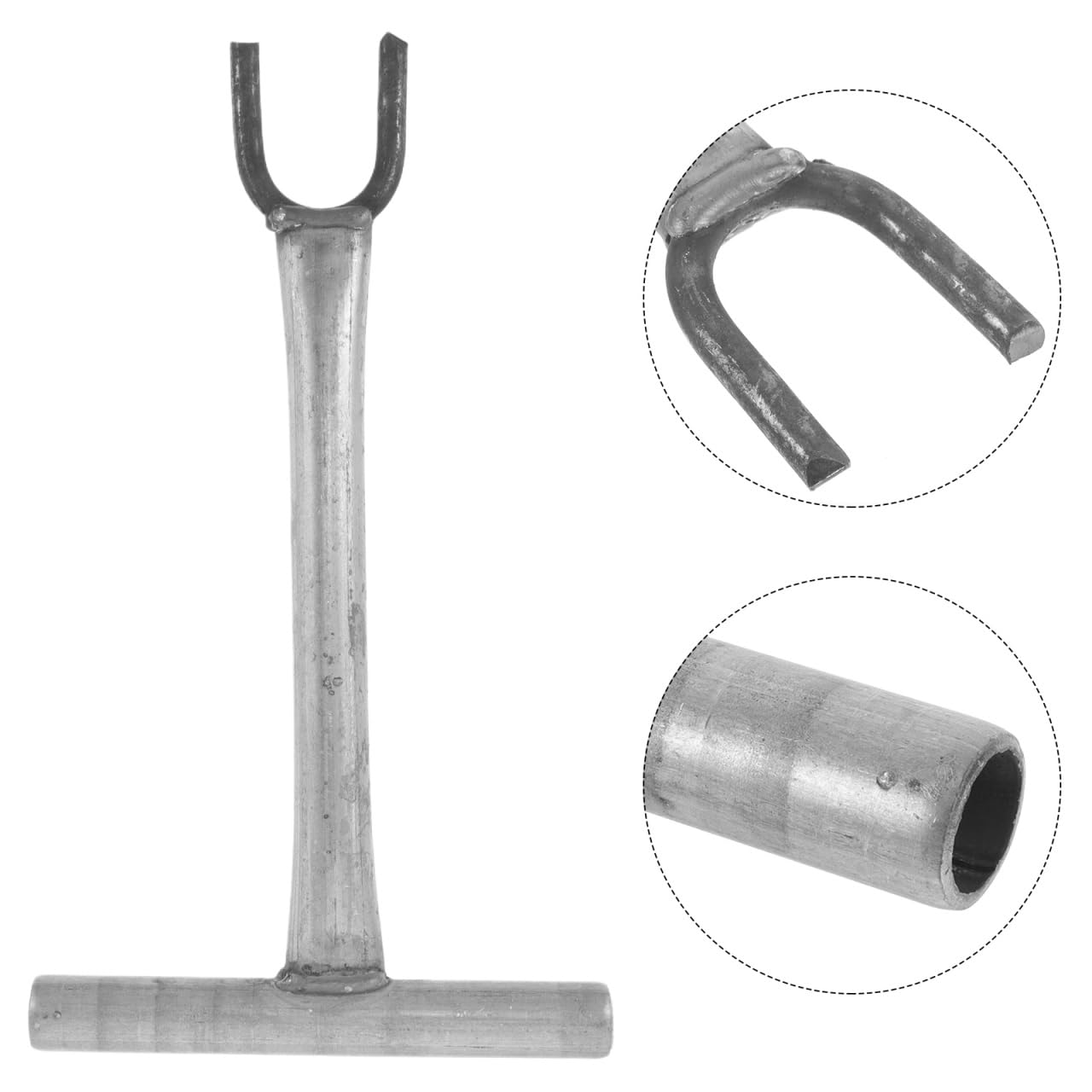 Clé À Vanne D'Eau À Manche Long De 10.83 Pouces Outil De Plomberie Avec Collier En Fonte Ergonomique Pour Fermeture Facile De Vannes Enterrées Et Usage Domestique