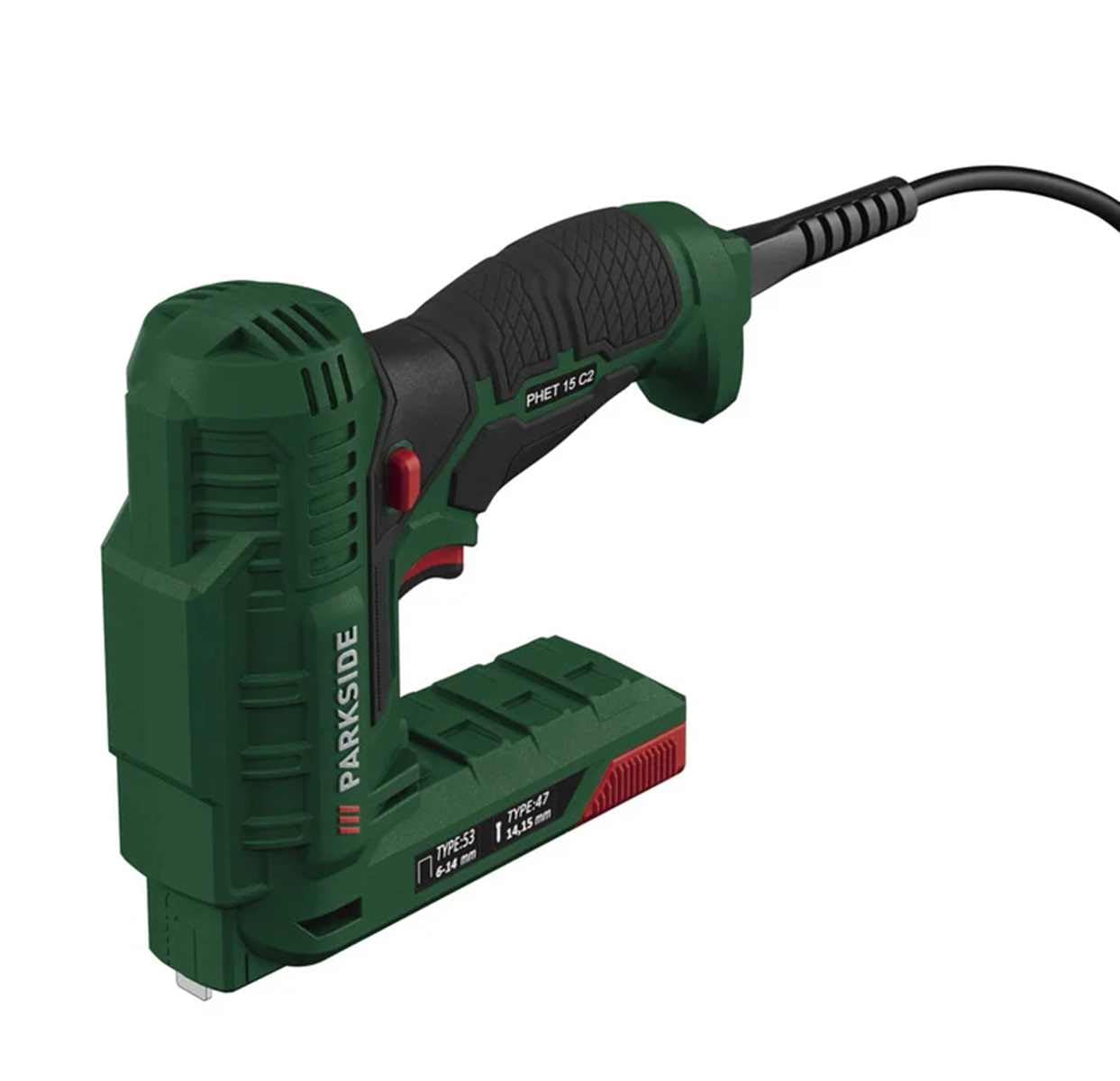PARKSIDE® Hobby zszywacz elektryczny PHET 15, 70 W - automatyczny zszywacz elektryczny hobbystyczny - zszywacz - nowoczesny - zielony