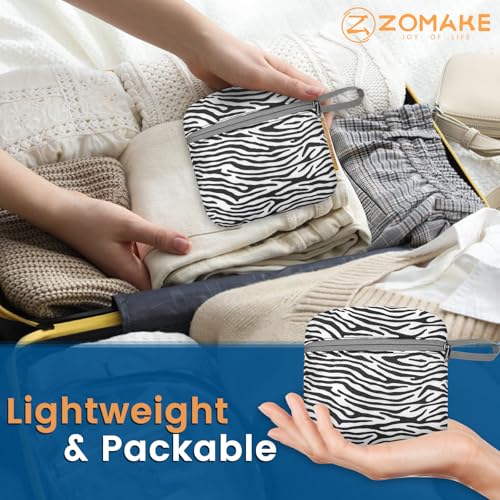 Image of ZOMAKE Ultra Lightweight Packable Backpack 25L, Foldable Hiking Backpacks Water Resistant Small Folding Daypack for Travel(Zebra Print)