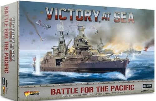 WarLord Victory at Sea Battle for The Pacific WWII Miniatures Table Top Battleship War Game Plastic Model Kit 741510001, Grey