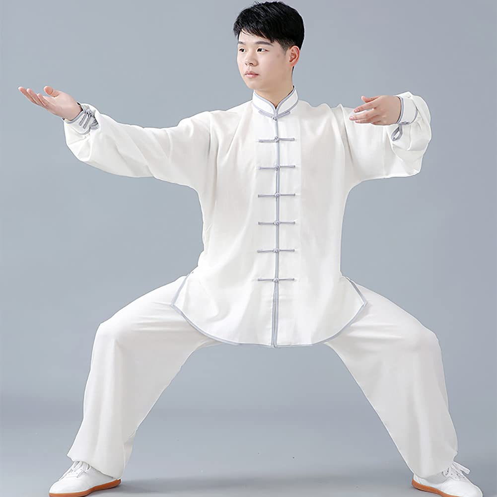 Tai Chi 2 Pièces Survêtements Arts Martiaux Costume Qi Gong Vêtements Traditionnels Chinois Homme Femme