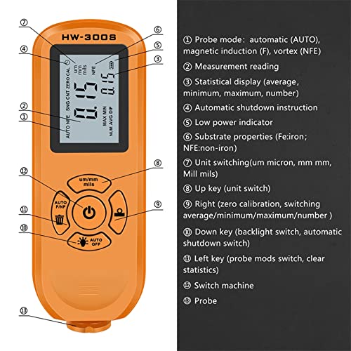 Medidor de Espesor Digital DOLUNTO HW-300S miniatura 6