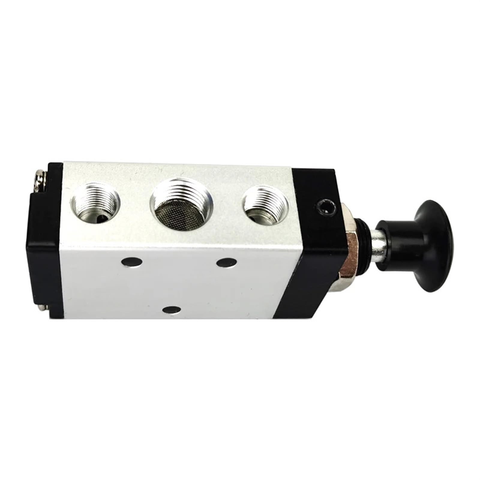 Manuelles Ventil 2-Wege 5 Positionen 4R410-15 Push-and-Pull-Pneumatikschalter des Wegeventils 1Stk(With 6mm Fittings)