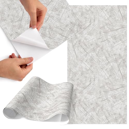 Möbelbeschichtung 50x100 cm | Einfache Anwendung | Wasserabweisend | Selbstklebend | Deko-Folie | für Küche, Schlafzimmer, Kleiderschrank | Leicht zu Reinigen - Holzstruktur