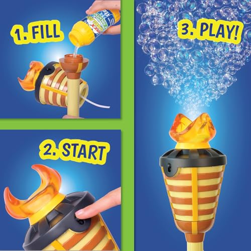 image for Maxx Bubbles Tiki Torch Bubbler - Bubble Machine with Lights and Music