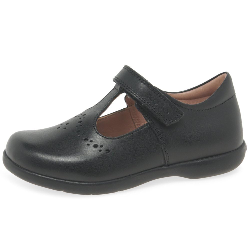 Geox Girls J Naimara Ballerina, Black, 12.5 UK