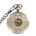 JYCCH Orologio da Taschino da Gentiluomo, Orologio da Taschino, Orologio da Taschino Meccanico a Carica Manuale Vintage in Rame con quadrante Romano (Colore : Bronzo) (Bronzo)