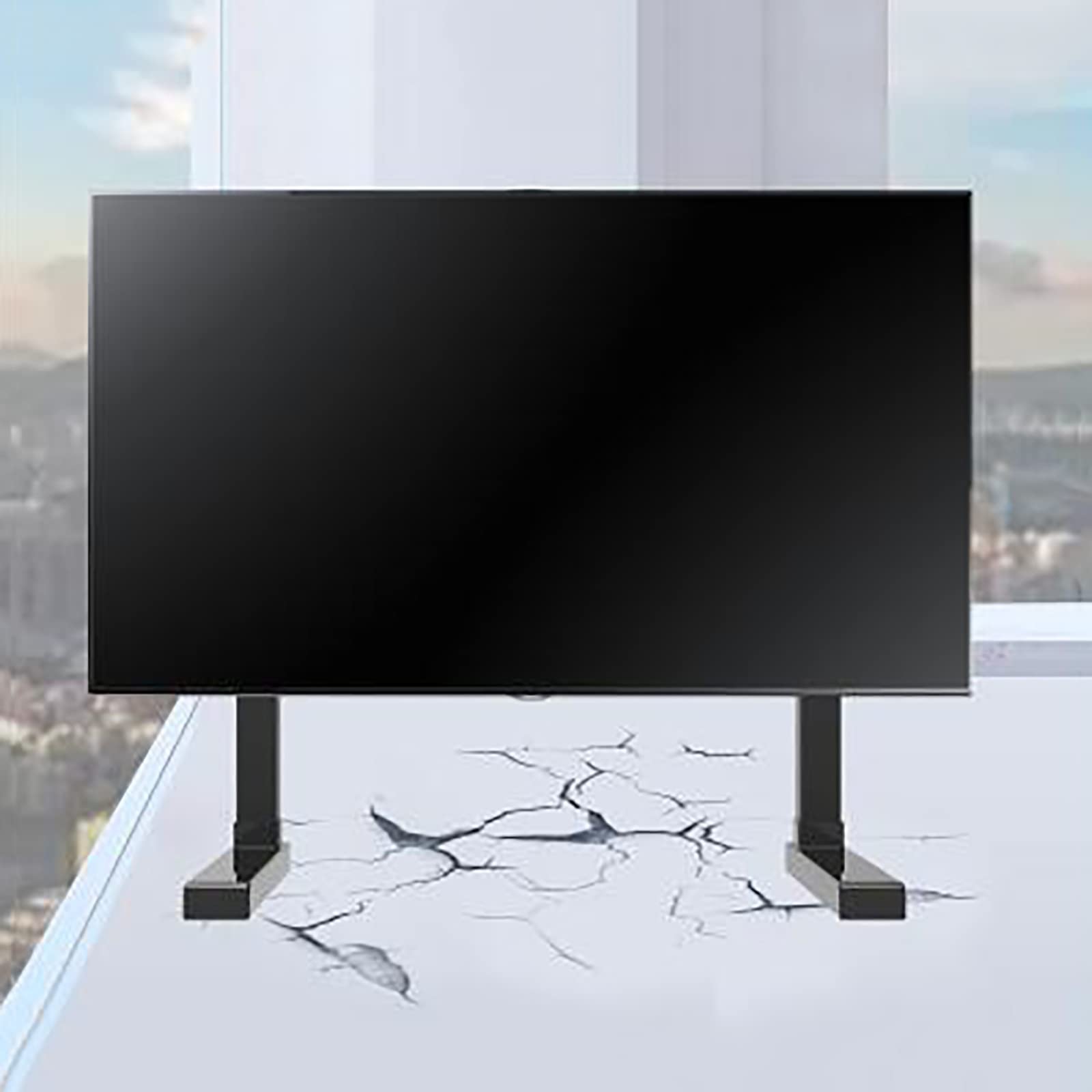 Support de télévision pour remplacer un pied perdu, base de table métallique multi-trous