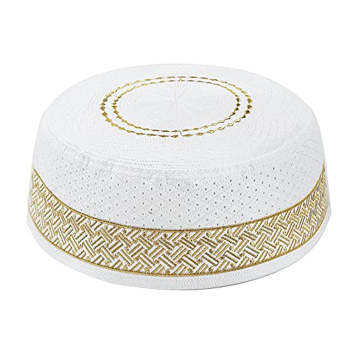 YJZQ Cappello da preghiera musulmana maschile cappello islam ricamo musulmano cappello da preghiera turco Arabia tradizionale berretto da uomo, Giallo 1., Taglia Unica YJZQ Cappello da preghiera musulmana maschile cappello islam ricamo musulmano cappello da preghiera turco Arabia tradizionale berretto da uomo, Giallo 1., Taglia Unica