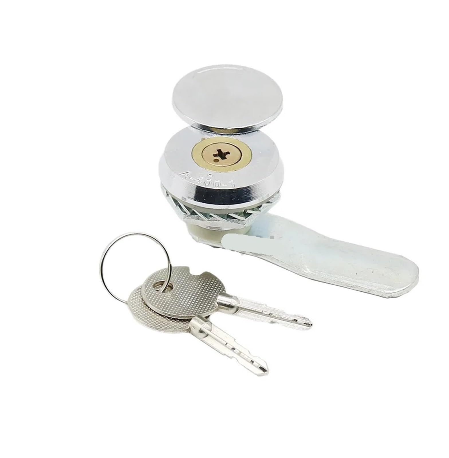 Mini serrure à came en zinc A400-1 pour boîte aux lettres et armoire industrielle | x10
