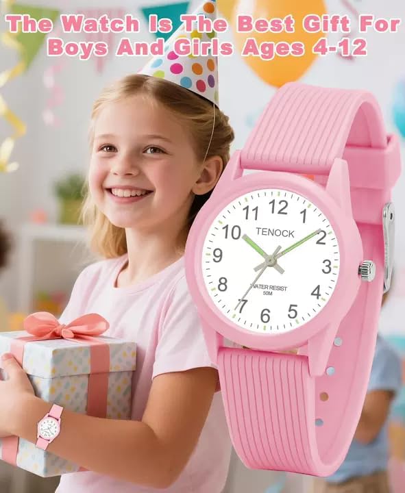 Image of Kids Analog Watch Waterproof Learning Time for Boys Girls Ages 4-12