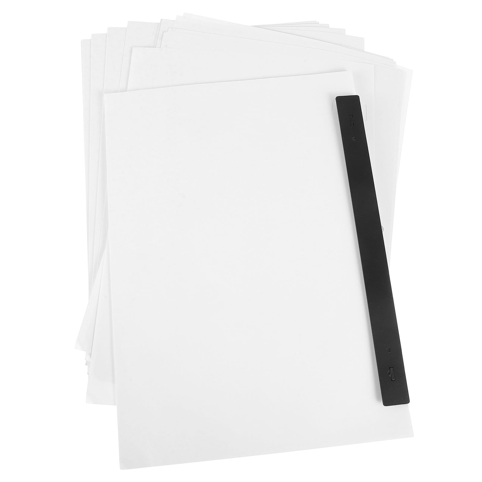 Carta da Disegno con Righello di Posizionamento Bianca 3 Fori per Animazione 200 Fogli per Creazione Fumetti e Attività Creative