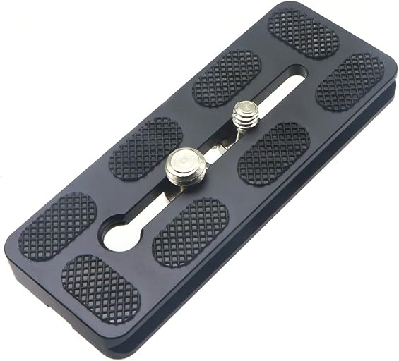 100mm Universal Quick Release QR Plate with 1/4" and 3/8" Mounting Screw for Tripod Mount Ball Head DSLR Camera Arca Swiss Compatible