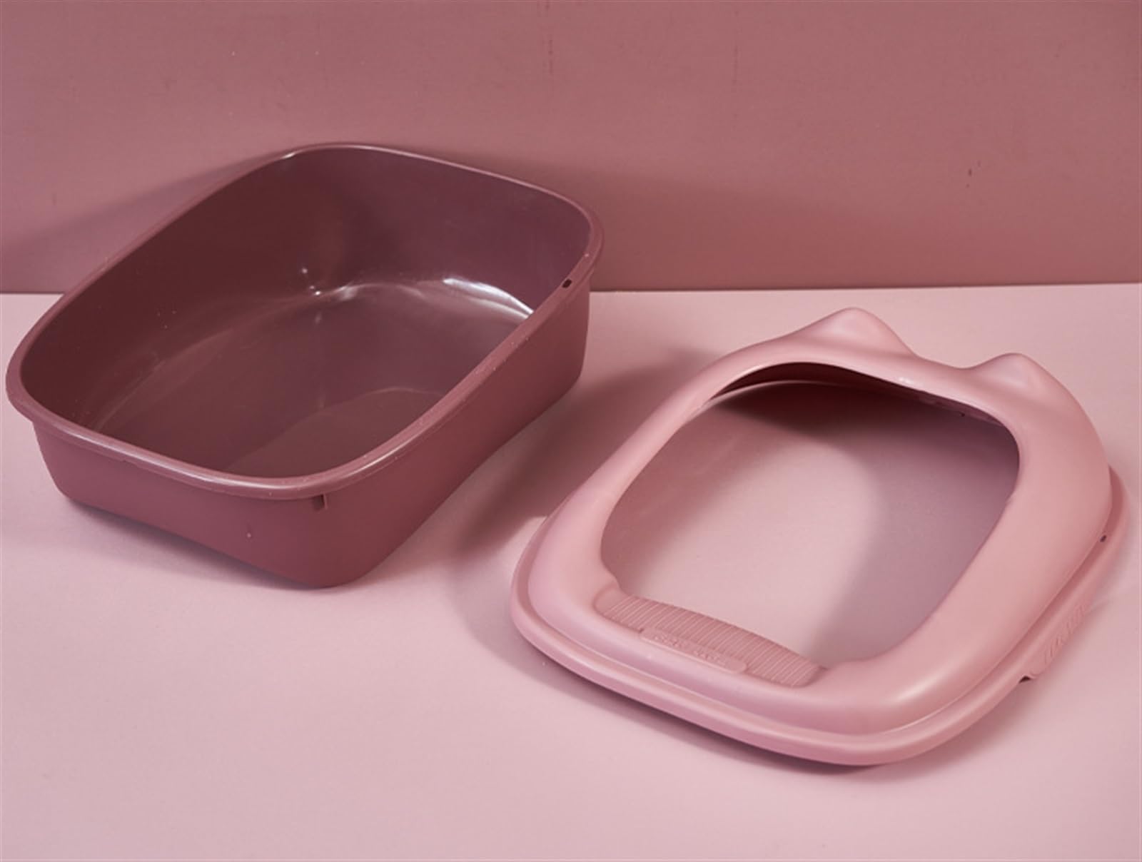 Lettiera Gatto Toilette Per Gatti Comoda Lettiera Semi Chiusa Per Gattini Robusta E Robusta, Per Gatti Da Interni Lettiera Per Gatti(Pink,30x40x20 cm)