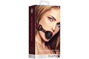 Ouch Luxury Breathable Ball Gag Hair Scratcher OU345BUR