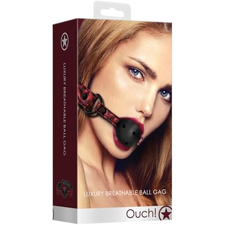Ouch Luxury Breathable Ball Gag Hair Scratcher OU345BUR