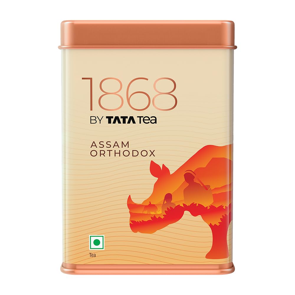 1868 by Tata Tea Assam Orthodox | 100g | Assam Black Tea | Premium Black Tea with malty taste & rich colour (B09ZY9CPWW) Amazon Price History, Amazon Price Tracker