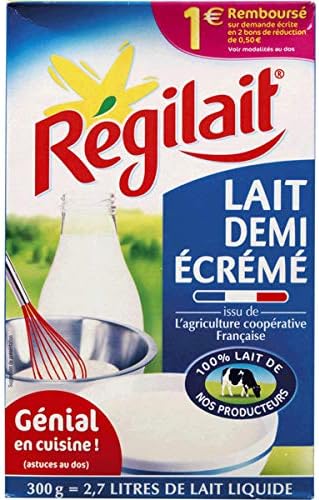 semi-skimmed dry milk powder - 5 x 300gr / 10.58oz