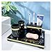 Dystrybutor płynów do prania Zestaw akcesoriów łazienkowych - 5 sztuk Counter Top Set Set Set Soap Dozownik Uchwyt do szczoteczki do zębów Tubler Dish i taca, marmur imitują żywicę Kuchnia Łazienka