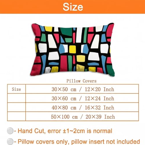 Housse de coussin 50 x 100 douce avec fermeture éclair invisible - 7