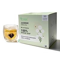 Vista 15 de Teabox Premium Darjeeling Green Tea With Jasmine Flowers 100% Whole Leaf & 0% Bitterness Green Tea From The Himalayas 25 Tea Bags