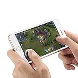 Mobile Game Joystick - [2 Packs] FourPlusOne Cell Phone Game Controller, Rocker Touch Screen Joypad Tablet Funny Game Controller for iPhone Andriod Smartphone and Pad, Black