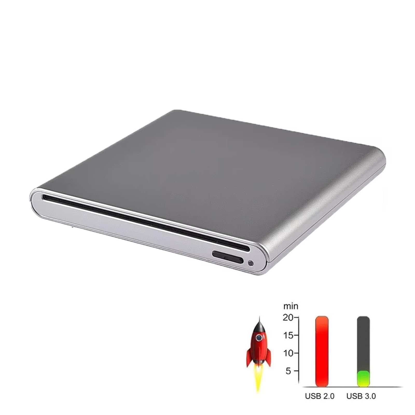unità Ottica Esterna con aspirazione, masterizzatore USB for Laptop, Desktop, trasferimento Dati ad Alta velocità