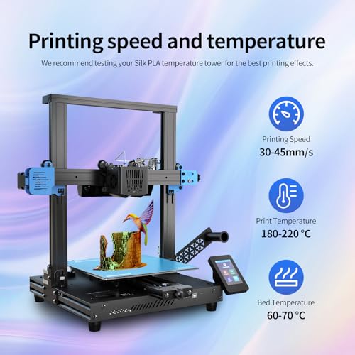 Image of GIANTARM Tri-Colors Silk Pla Filament, 3D Printer Filament 1.75mm + /-0.02mm, 1Kg (2.2lbs) Spool, Vacuum Packaging (Red+Blue+Green)