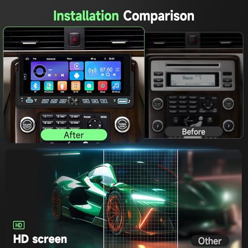 Estéreo para auto con pantalla táctil 6.86" y Bluetooth miniatura 3