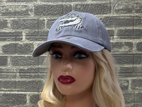 Image of Embroidered Animal Hat Gift for Men Women, Adjustable Baseball Cap | Animal Lover Collection, Casual Outdoor Wear, Breathable Cotton Fabric, Adjustable Buckle Closure